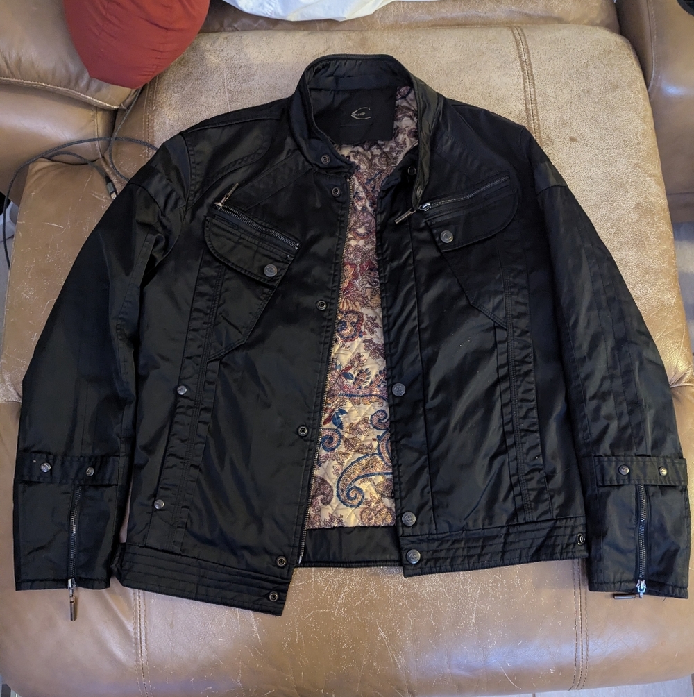 Just Cavalli Paisley Lined Bomber Jacket